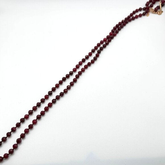 Kendra Scott Sylvia Long Beaded Necklace With Tassel In Maroon Jade Gold-Tone - Picture 6 of 10
